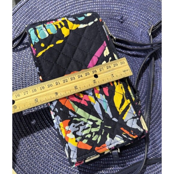 Vera Bradley RFID all in one Crossbody butterfly flutter Zip Snap Adjustable - Picture 10 of 10